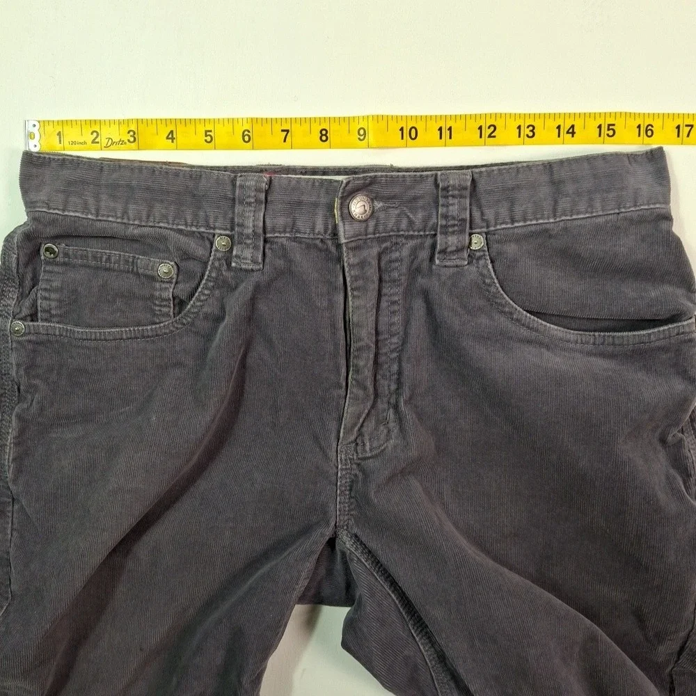 Mountain Khakis Canyon Cord Pants Classic Fit Gray Corduroy 33x34 5-Pocket
